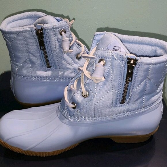 Womens Periwinkle Blue Sperry Duck Boots size 7.5 - Picture 5 of 9